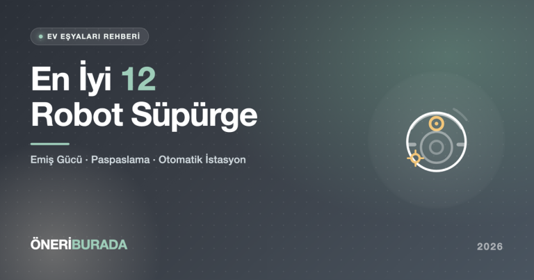 En İyi 12 Robot Süpürge