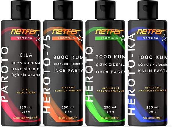 Netfer 4'lü Pasta Cila Seti 4×250 ml