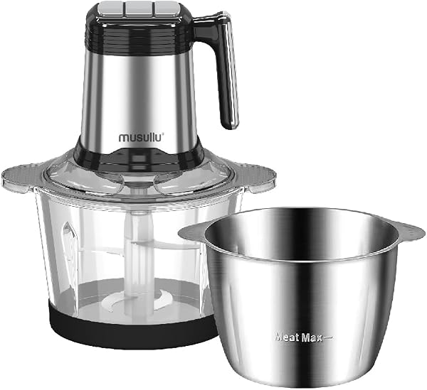 Musullu Rondo Doğrayıcı 2 Litre (Cam + Çelik Hazne)