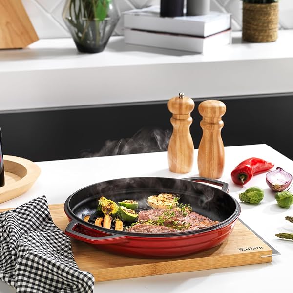 Schafer Guss Chef Döküm Grill Tava 28 cm